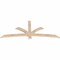 Ekena Millwork Davenport Smooth Timber Gable Bracket, Douglas Fir, 72"W x 30"H x 1 1/2"D x 3 1/2"F, 10/12 Pitch GBW072X30X0204DAV00SDF - alternate 3